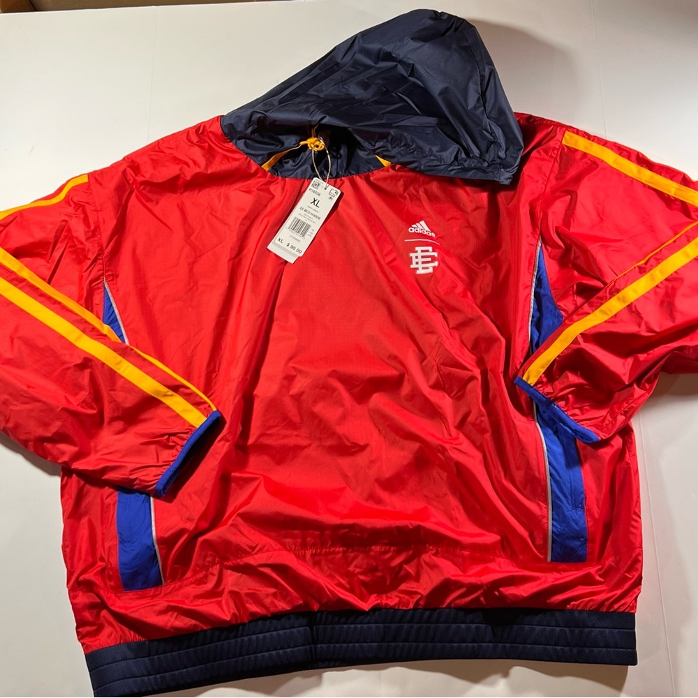 NWT Adidas x Eric Emanuel McDonald's Hoodie Red Men's Size X Large H16556